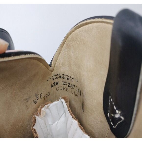 Knapp Neolite Vibram Soles 7.5 EE Cowboy Boots Black Made in‎ USA main image 10